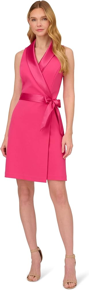 Adrianna Papell Women's Crepe Tuxedo Dress