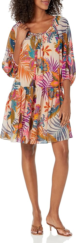 Trina Turk Women's Printed a Line Dress