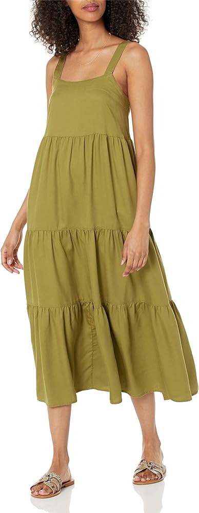 The Drop Women's Britt Tiered Maxi Tent Dress