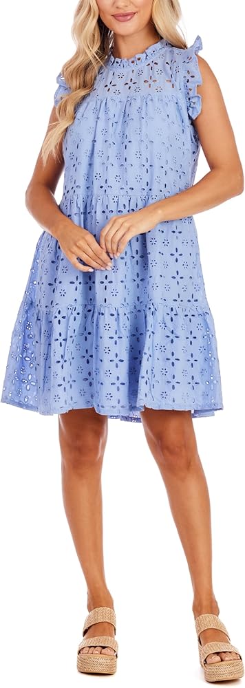 Mud Pie Women's Lula Eyelet Dress