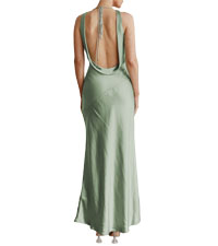 Satin maxi dress