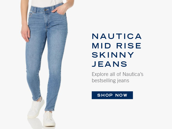 nautica mid rise skinny jeans