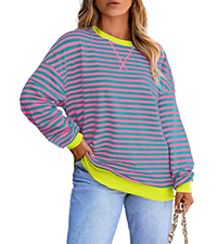 plus size striped top