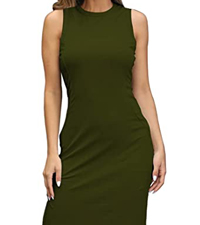 Ribbed Bodycon Midi Dresses