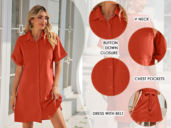 shirt dresses for women