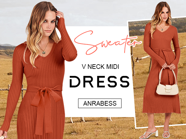 Midi Sweater Dresses