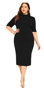 Plus Size Business Pencil Dress