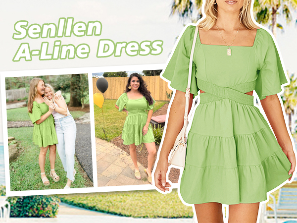 Green Aline Dress