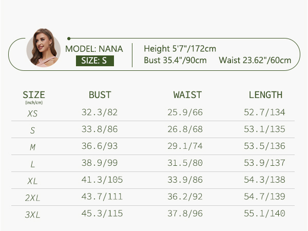 size chart for bbonlinedress maxi rufflle dress