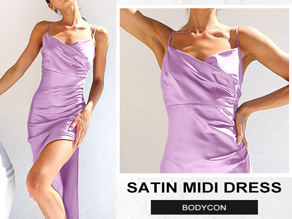 Satin Midi Dress