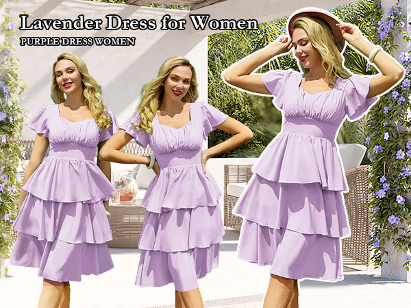 purple dress for women