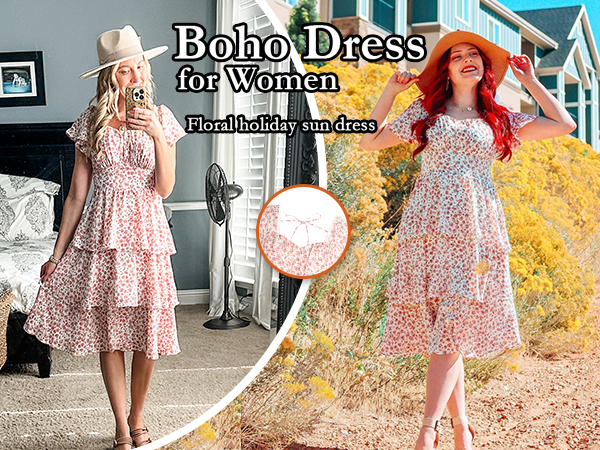 boho dress for women