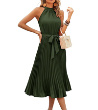 womens dresses summer cocktail dresses formal dresses halter dress pleated dress wedding guest dress