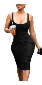 sexy bodycon sleeveless club dresses for women