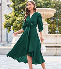 wrap dress for women