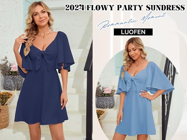 Spring Dresses for Women 2024 Elegant Dresses for Women Flowy Dresses for Women