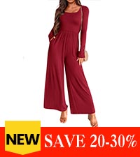 jumpsuits for women long sleeve summer fall jumpsuits one piece wide leg jumpsuits casual dressy