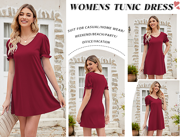 summer tunic dress with pockets