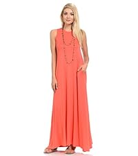 MAXI SWING SEXY DRESS PLUS SIZE CASUAL CLASSIC POCKETS A-LINE