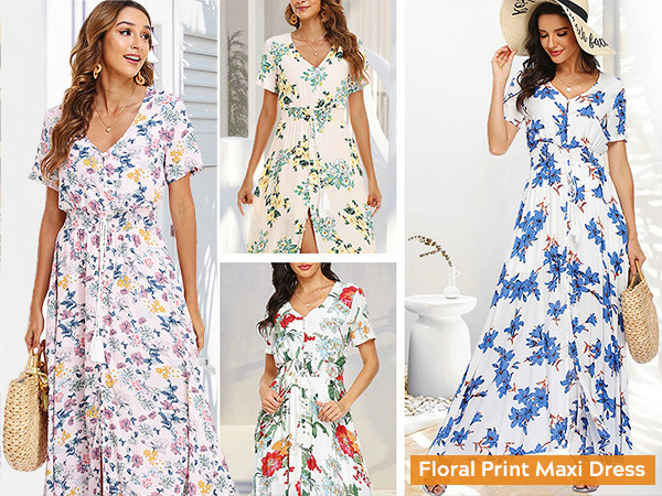 floral print maxi dress