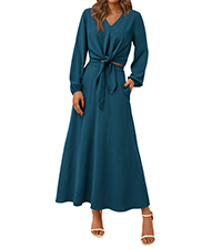 v neck long sleeve crop tops high waist flowy midi skirt sets two piece outfits for women dressy