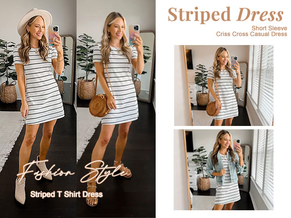 striped dress