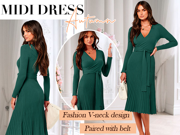 Midi Sweater Dresses