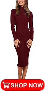 Slim Fit Sweater Dress