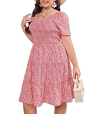 Plus Size Casual Summer Midi Dresses