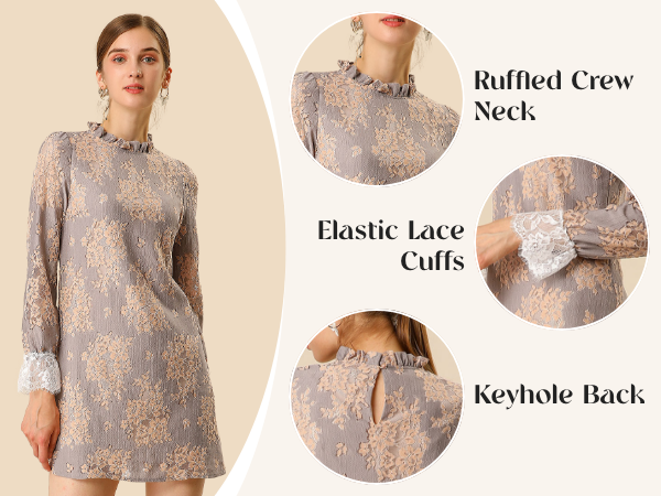 detail lace dress