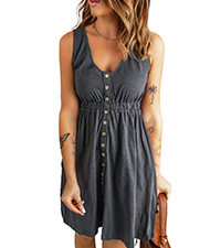 button down dress