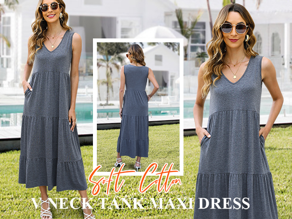 sleeveless maxi dress