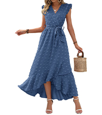 Women Casual Dresses Boho Sundress Summer Dress Wrap Dresses Beach Dresses Wedding Guest Dresses