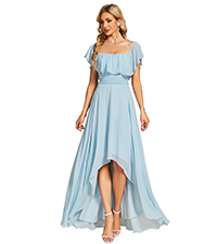 summer dress chiffon dress bridesmaid dress formal dress maxi party dress high low dress