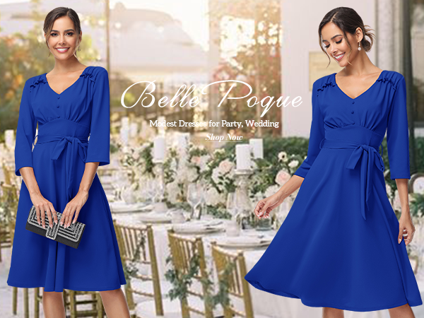 blue aline dress for wedding guest