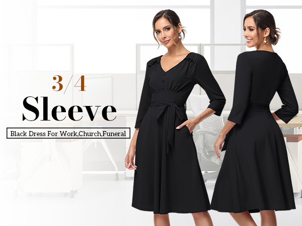 black a line dress