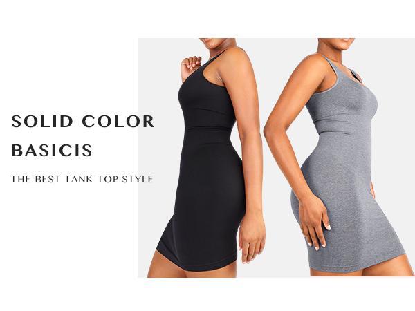 FeelinGirl Bodycon Dress for Women Summer Slip Shaper Dress