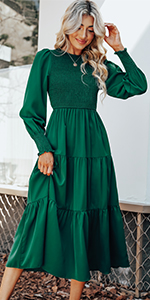 Emerald green dress