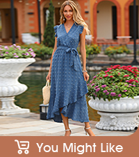 Women Casual Dresses Boho Sundress Summer Dress Wrap Dresses Beach Dresses Wedding Guest Dresses