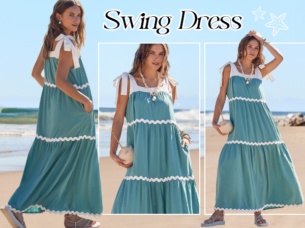 Spaghetti Strap Square Neck Maxi Dress