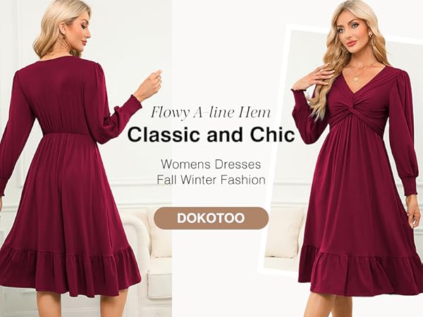 Dokotoo Womens Elegant Dress