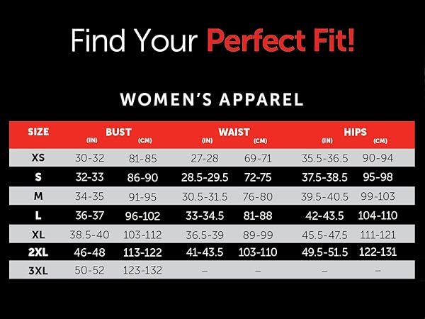 womens size chart