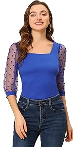 mesh sleeve top