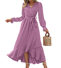 flowy long maxi dresses women cocktail dresses wedding guest dresses swiss dot boho dresses