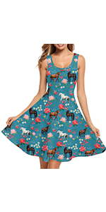 floral horse dress