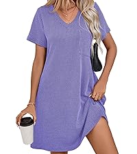 v neck tshirt dress