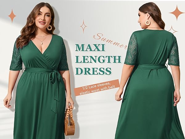 plus size lace dress