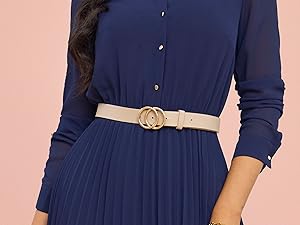 business belted dress for women