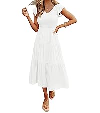 womens ruffle sleeve dress