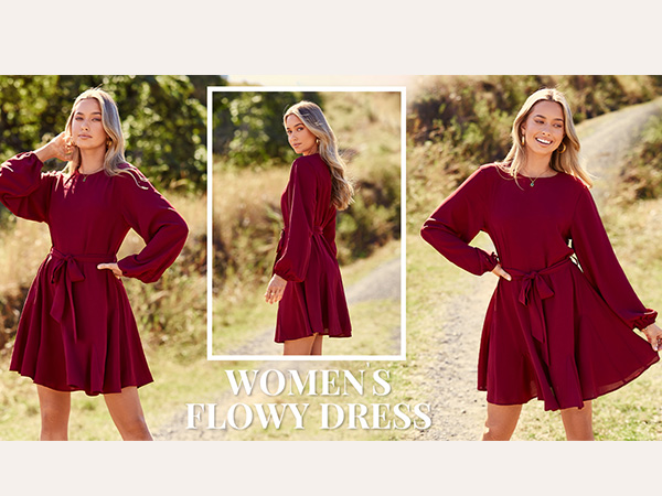 long sleeve dress plus size casual winter dresses for weddings as a guest Mini Dresses For Women